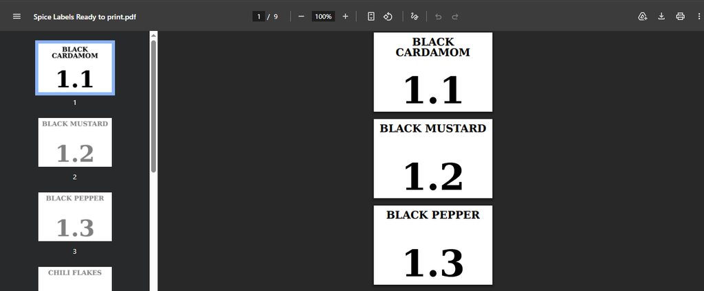 Product label generation [Monthly Subscription]
