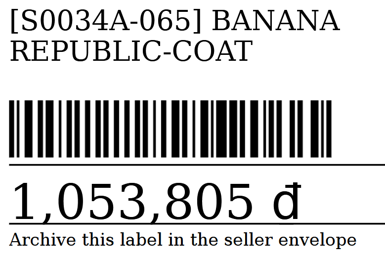 Single SKU Fashion label System ( Hybrid/ Phygital)