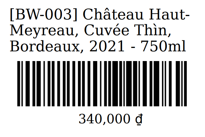 Shelf sale labels: Code, Name, Barcode & Price [ Excel or CSV upload ]