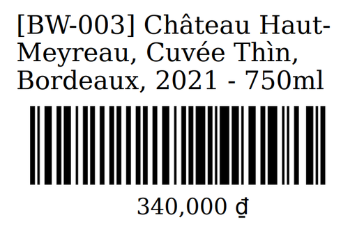 [DR-008] Shelf sale label 1: Code, Name, Barcode & Price [ Excel or CSV upload ]